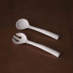 FINAL SALE - VIDA Croc Salad Servers (White)