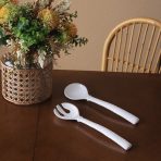 FINAL SALE - VIDA Croc Salad Servers (White) - Image 3