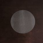 FINAL SALE - VIDA Croc Reversible 16" Round Placemats Set of 4 (Black and Grey) - Image 3