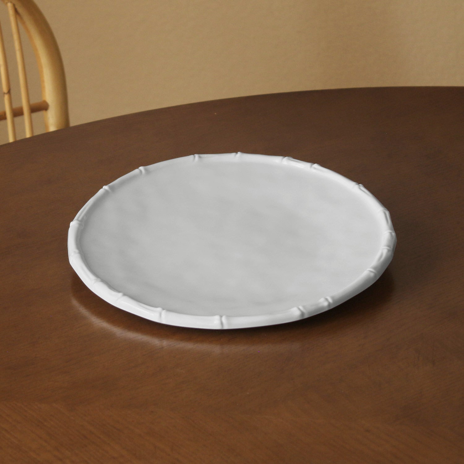 2855 VIDA Bamboo 11" Dinner Plate Set of 4 (White) - Image 1