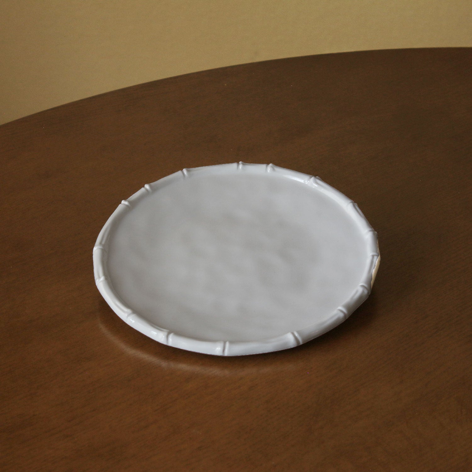 2856 VIDA Bamboo 9" Salad Plate Set of 4 (White) - Image 1