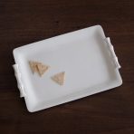 VIDA Bamboo Medium Rectangular Tray (White) - Image 3