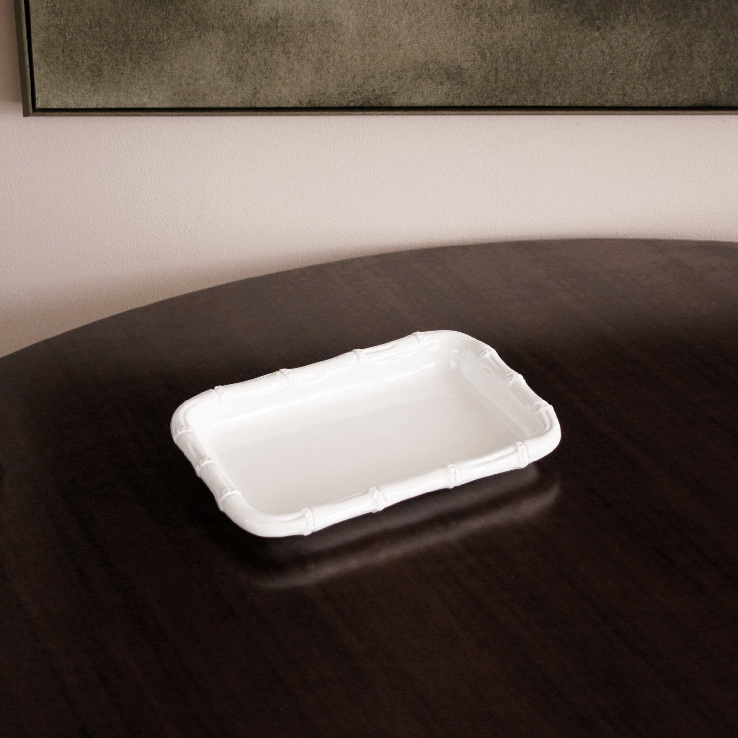 2889_2 VIDA Bamboo Guest Towel Holder (White) - Image 1