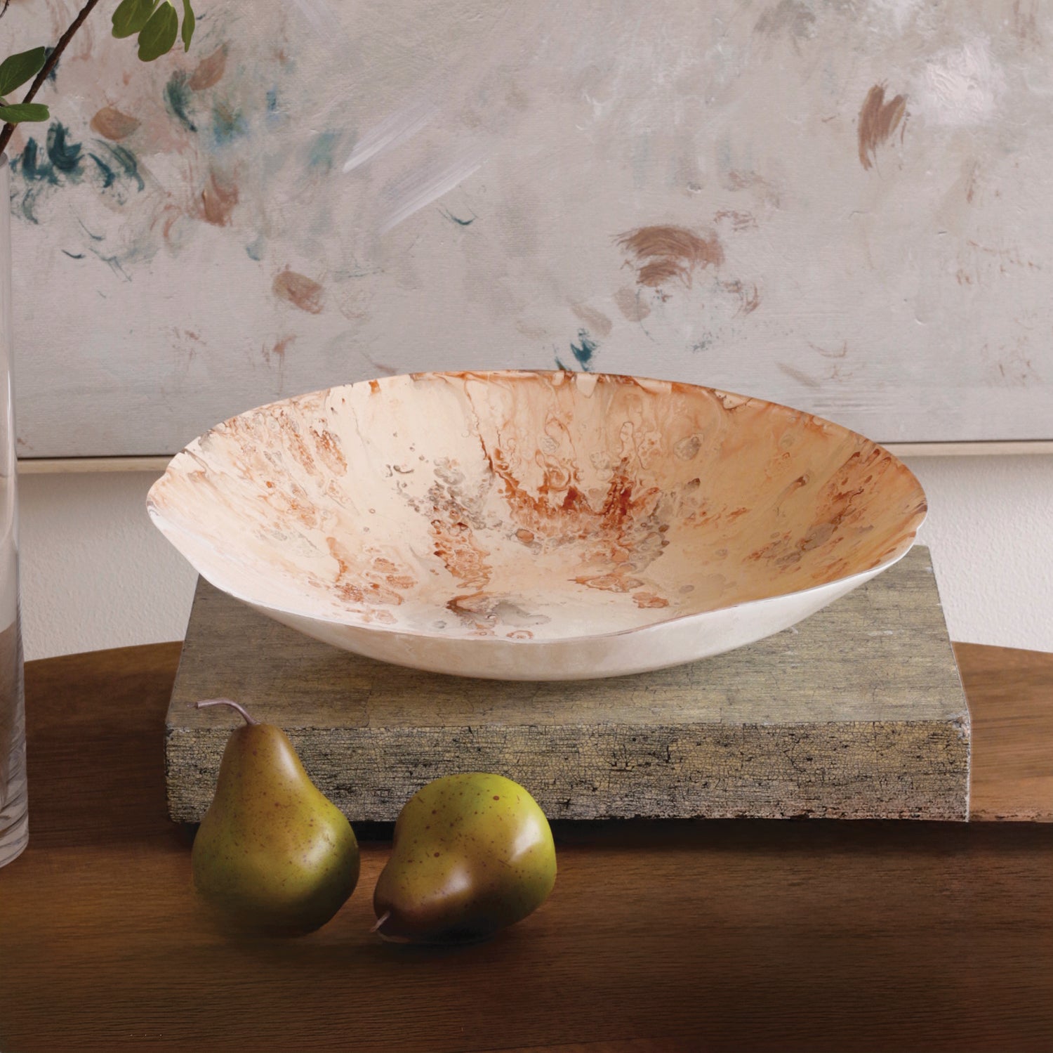 2901_708b86f2-ea00-4770-a786-1ef89f303e1f FINAL SALE - GLASS Adana Extra Large Painted Centerpiece (Multi) - Image 1