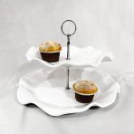 VIDA Havana Two Tiered Server (White) - Image 2