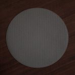 FINAL SALE - VIDA Snakeskin Reversible 15" Round Placemats Set of 4 (Salmon and Charcoal) - Image 3