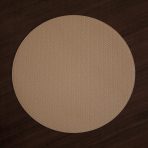 FINAL SALE - VIDA Snakeskin Reversible 15" Round Placemats Set of 4 (Medium Green and Tan) - Image 2