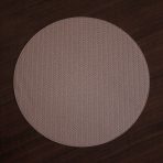 FINAL SALE - VIDA Snakeskin Reversible 15" Round Placemats Set of 4 (Slate Blue and Tan Brown) - Image 3