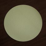 FINAL SALE - VIDA Snakeskin Reversible 15" Round Placemats Set of 4 (Pale Green and Taupe) - Image 3