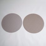 FINAL SALE - VIDA Metallic Snakeskin Reversible 15" Round Placemats Set of 4 (Silver and Pewter) - Image 4