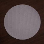FINAL SALE - VIDA Metallic Snakeskin Reversible 15" Round Placemats Set of 4 (Copper and Bronze) - Image 3