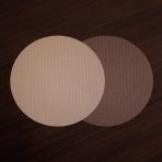FINAL SALE - VIDA Metallic Snakeskin Reversible 15" Round Placemats Set of 4 (Gold and Light Bronze)