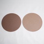 FINAL SALE - VIDA Metallic Snakeskin Reversible 15" Round Placemats Set of 4 (Gold and Light Bronze) - Image 4