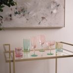 GLASS Aquarelle Tumbler Set of 4 (Multi)  16 fl oz - Image 3