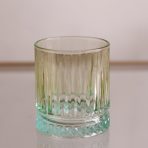 GLASS Aquarelle Double Old Fashioned Set of 4 (Multi)  12 fl oz