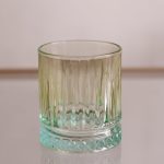 GLASS Aquarelle Double Old Fashioned Set of 4 (Multi)  12 fl oz