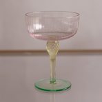 GLASS Aquarelle Coupe Set of 4 (Multi)  8 fl oz - Image 2