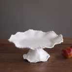 VIDA Alegria Small Pedestal Cake Plate (White) - Image 3