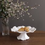 VIDA Alegria Small Pedestal Cake Plate (White) - Image 4