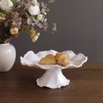 VIDA Alegria Small Pedestal Cake Plate (White) - Image 5