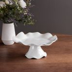 VIDA Havana Small Pedestal Cake Plate (White) - Image 4