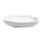 VIDA Bloom Pinched Large Oval Bowl (White) - Image 2