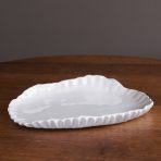 VIDA Bloom Pinched Large Oval Platter (White) - Image 6