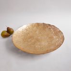 FINAL SALE - GLASS Cracked Extra Large Foil Leafing Centerpiece (Gold) - Image 4