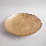 FINAL SALE - GLASS Cracked Extra Large Foil Leafing Centerpiece (Gold) - Image 7
