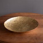 FINAL SALE - GLASS Cracked Extra Large Foil Leafing Centerpiece (Gold)