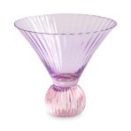 GLASS Venice Martini Set of 4 (Violet and Pink) 8 fl oz - Image 2