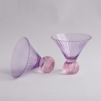 GLASS Venice Martini Set of 4 (Violet and Pink) 8 fl oz - Image 4