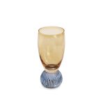 GLASS Venice Shot Glass Set of 4 (Amber and Blue ) 6 fl oz - Image 2