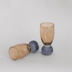 GLASS Venice Shot Glass Set of 4 (Amber and Blue ) 6 fl oz - Image 4