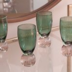 GLASS Venice Shot Glass Set of 4 (Green and Lavender) 6 fl oz - Image 5