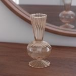 FINAL SALE - GLASS Cambridge Beth 6" Bud Vase Set of 2 (Champagne)