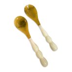 RESIN Rio Bubble Salad Servers (White) - Image 2