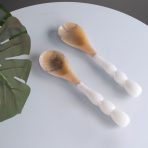 RESIN Rio Bubble Salad Servers (White) - Image 3