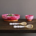 RESIN Rio Bubble Salad Servers (White) - Image 8