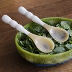 RESIN Rio Bubble Salad Servers (White) - Image 4