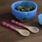 RESIN Rio Bubble Salad Servers (Pink) - Image 4