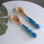 RESIN Rio Bubble  Salad Servers (Blue) - Image 3
