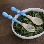 RESIN Rio Bubble  Salad Servers (Blue) - Image 9