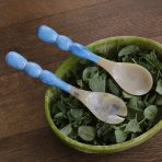 RESIN Rio Bubble  Salad Servers (Blue) - Image 7
