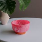 RESIN Rio Small Bowl with Base (Pink and Orange) - Image 3