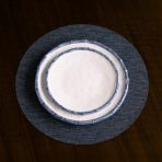 VIDA Bamboo 9" Salad Plate Set of 4 (White and Blue) - Image 2
