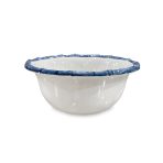 VIDA Bamboo 7.5" Cereal Bowl Set of 4 (White and Blue) - Image 2