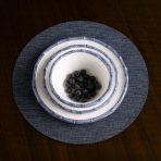 VIDA Bamboo 7.5" Cereal Bowl Set of 4 (White and Blue) - Image 3