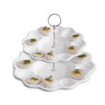 VIDA Alegria Two Tiered Egg Server White - Image 4