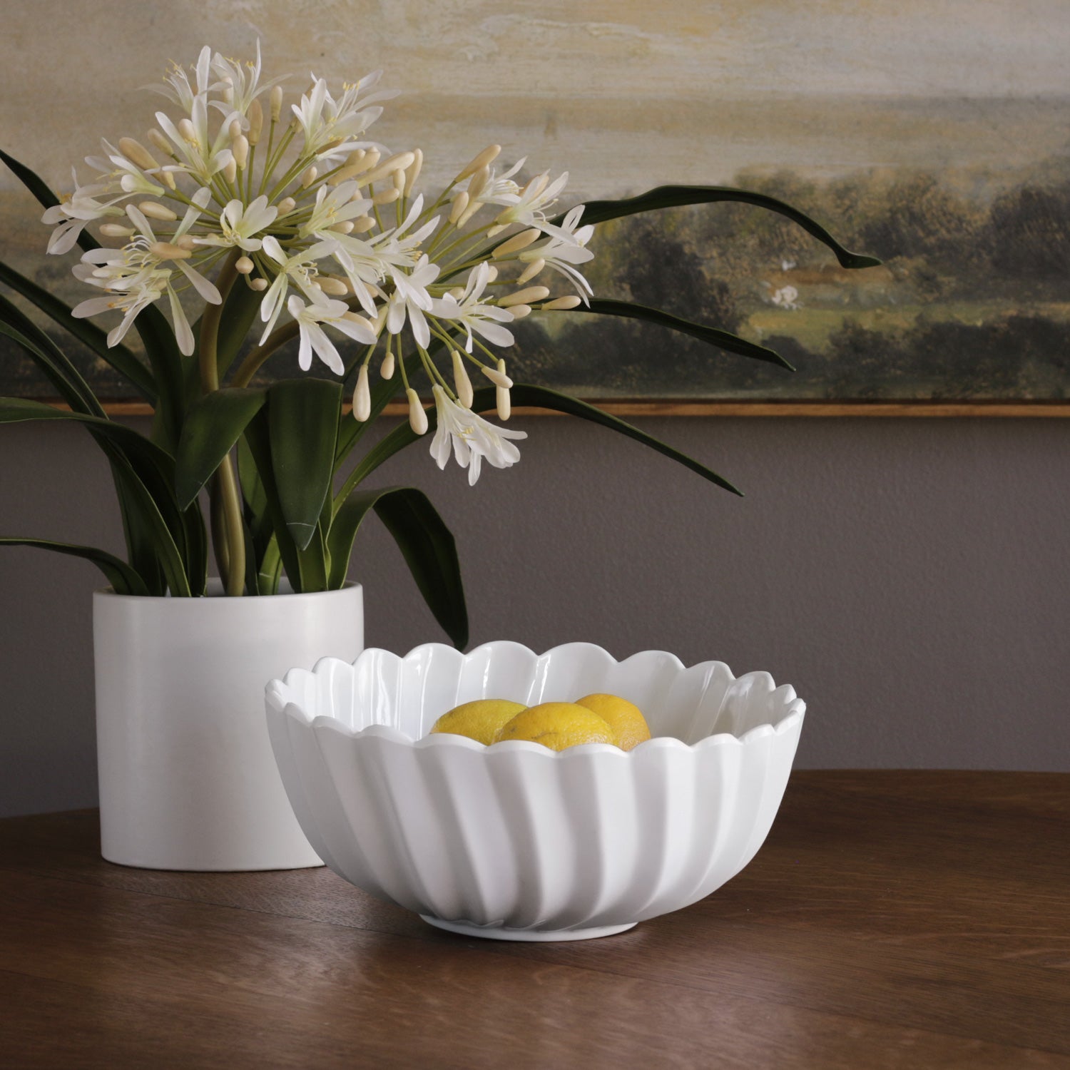 3088__2 VIDA Vienna Large Bowl White - Image 1